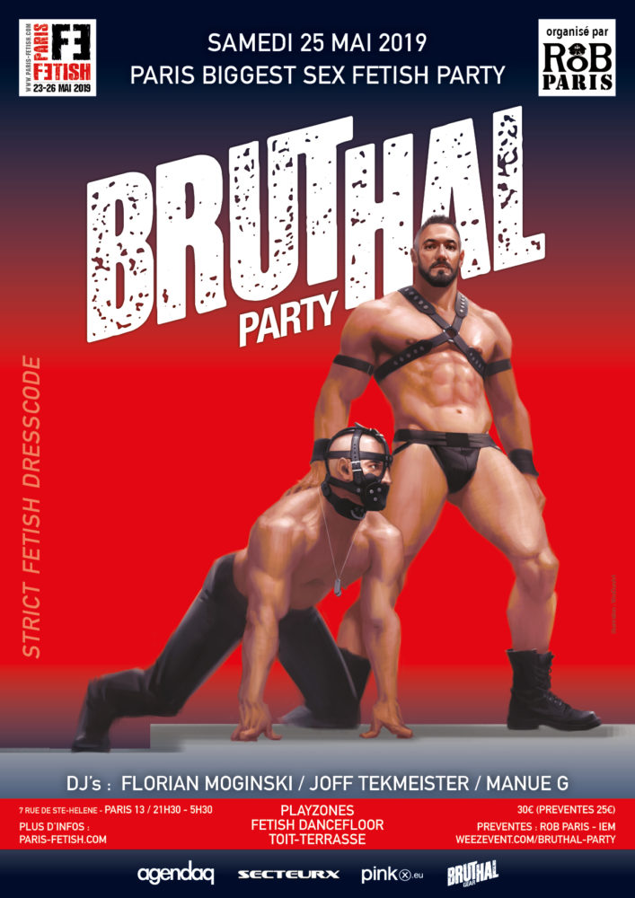 AFFICHE-BRUTHAL Paris Fetish 2019