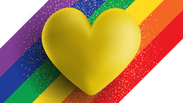 Coeur Rainbow pour la Saint-Valentin