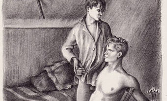 Dessin érotique gay de Roland Caillaux