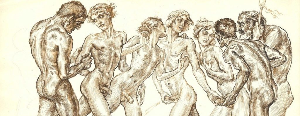 Dessin érotique gay de Hildebrand